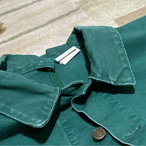 Carhartt Unlined Chore Jacket CU1058 XL CACTUS GREEN, GRAIL/VTG/MINT